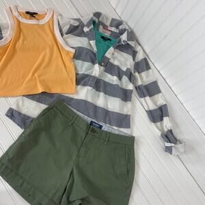 Forever 21/Merona/Old Navy Shorts Sz 4 Tank Long Sleeve Shirts Sz M